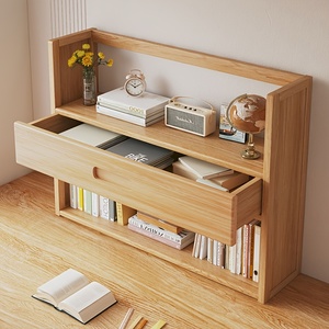 Librero de Escritorio Moderno de Bambú, Estante de Almacenamiento de Oficina de Múltiples Niveles para Dormitorio y Hogar, Diseño Simple - Product Image 2