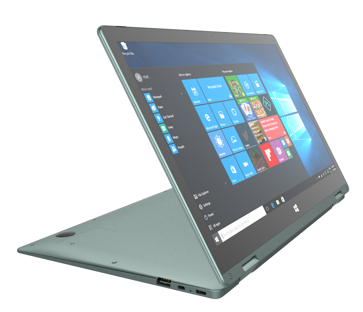 Ультратонкий ноутбук с сенсорным экраном, вращающийся на 360 градусов, с процессором intel N4120