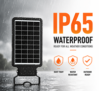 Lampadaire LED solaire haute efficacité 12W 1900lm avec contrôle d'éclairage intelligent IP65 pour application extérieure