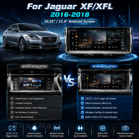 Autoradio Android 14 avec écran HD et navigation pour Jaguar XF XFL 2016-2018, lecteur multimédia, CarPlay sans fil, GPS