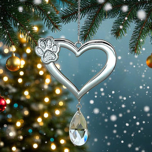 Attrape-soleils commémoratifs pour chiens et chats Cadeaux commémoratifs pour animaux de compagnie Sympathie <span class=keywords><strong>Pont</strong></span> <span class=keywords><strong>arc</strong></span>-<span class=keywords><strong>en</strong></span>-<span class=keywords><strong>ciel</strong></span> <span class=keywords><strong>Coeur</strong></span> avec empreinte de patte et attrape-soleils <span class=keywords><strong>en</strong></span> cristal - Product Image 6