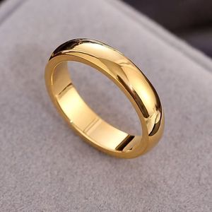Cincin pertunangan uniseks, cincin pertunangan klasik elegan bahan baja tahan karat warna emas mawar/Platinum berlapis sentuhan akhir halus untuk pasangan - Product Image 3
