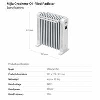 Radiateur à Huile Graphène Mijia 100% Original 2200W Infrarouge Lointain 220V 13 Ailettes Humidifiant pour Chambre YTDNQ01ZM – Vente en Gros