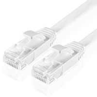 Cable de Red Plano Cat6 Personalizado al por Mayor de Fábrica, Cable de Conexión RJ45 de Cobre Puro 30AWG 32AWG en Rollo de 1M 2M, Varios Colores Opcionales