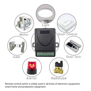 Dc12v/24V không dây điều khiển từ xa thiết bị chuyển mạch cho cổng động cơ cửa nhà để xe RF điều khiển từ xa Transmitter & Receiver nhà sản xuất - Product Image 3
