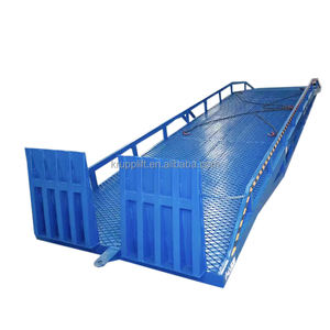 Rampe <span class=keywords><strong>de</strong></span> chargement mobile hydraulique en acier au carbone certifiée CE pour déchargement <span class=keywords><strong>de</strong></span> conteneurs, capacité 8T, 10T, 12T - Product Image 1