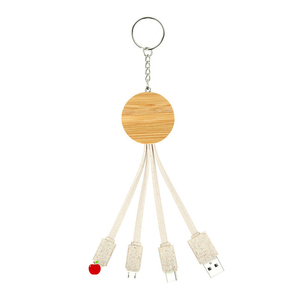 Biodegradable Wheatstraw Eco Friendly 3 en 1 Cable de cargador universal - Product Image 5