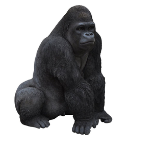 Grande sculpture en résine et fibre de verre, artisanat, King Kong, statue de gorille mâle géant, taille réelle - Product Image 4