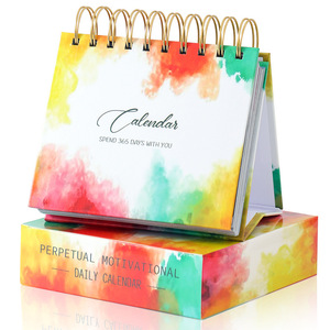 Wholesale Custom Calendario De Adviento <strong>Printing</strong> 2026 <strong>Calendar</strong> 365 Day Customized Spiral Flip Book Photo Desk Table <strong>Calendars</strong>
