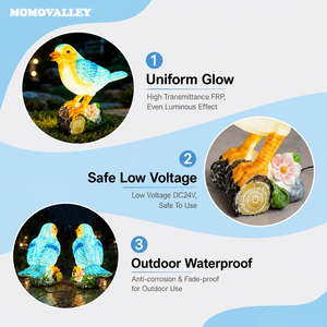 MOMOVALLEY - Fabricante de Esculturas de Animales con Luces LED para Exteriores, Esculturas de Aves para Proyectos de Iluminación de Paisajes - Product Image 4