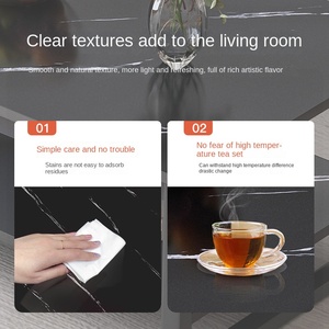 Mesa de centro cuadrada pequeña creativa moderna para sala de estar para apartamentos pequeños, mesa auxiliar de sofá o mesa de té - Product Image 3