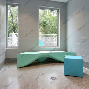 Tabouret moderne en FRP pour l'extérieur et l'intérieur, durable, meubles en fibre de verre pour hôtels, parcs, cours, hôpitaux - Product Image 4