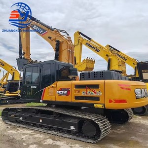 Excavadora de cadenas Sany SY215C de 22 toneladas, usada, con motor original, maquinaria de construcción - Product Image 2