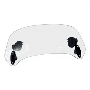 Pare-brise universel pour moto, déflecteur avant réglable en acrylique pour Yamaha Kawasaki Honda, grand modèle 37CM, petit modèle 28CM - Product Image 1