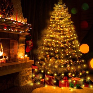 Filet lumineux <span class=keywords><strong>LED</strong></span> pour <span class=keywords><strong>sapin</strong></span> de Noël, 400/280 <span class=keywords><strong>LED</strong></span> multicolores blanc chaud, 8 brins de 2 m, installation facile, éclairage pour <span class=keywords><strong>sapin</strong></span> de Noël - Product Image 3