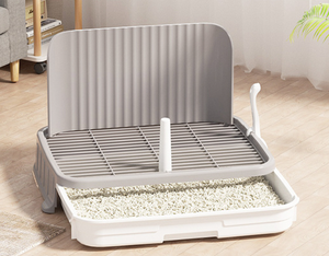 Kleine Hunde- und Welpentoilette, Anti-Trampel-Katzentoilette, Teddy-Schubladen-Stil Kotbehälter - Product Image 1