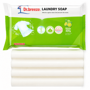 Jabón de Lavandería en Barra <span class=keywords><strong>Dr</strong></span>.breeze con Aroma a Limón, 400g, Limpieza Profunda, Eliminación de Manchas, Suave con las Manos, Fácil de Enjuagar, Abrillantador de Ropa - Product Image 1