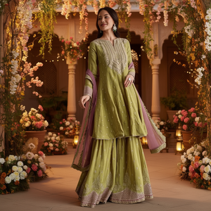 Salwar Kameez Personalizado para Mujer, Georgette de Seda Bordada, Ropa de Fiesta, Vestido de Novia, Listo para Usar, Étnico, Indio, Pakistaní - Product Image 2