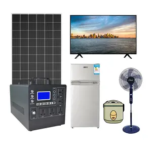 Générateur d'énergie solaire hybride, 220 W, 1 Kw, 2Kw, 2000 v, batterie au Lithium, système domestique