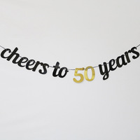 Nouvelle bannière en papier « Joyeux anniversaire » pour 20, 30, 40, 50, 60 ans, décoration de fête d'anniversaire