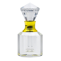 Flacon de parfum à l'huile d'oud arabe de luxe de 3 ml avec compte-gouttes, bâtonnet en verre et boîte