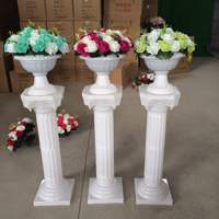 Grèce apparence romaine piliers colonne mariage jardin clôture décorations extérieures mariage centres de table toile de fond fête photographie