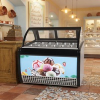 Vitrine Réfrigérée Commerciale RTK pour Glaces et Crèmes Glacées - Comptoir Réfrigéré pour Équipement de Réfrigération de Glaces