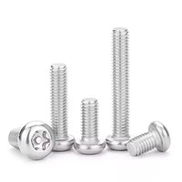 Vis de sécurité antivol à tête cylindrique Torx en acier inoxydable 304, finition zinc, filetage fin, classe 6, métrique, Nosson