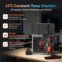 Stampante 3D Flashforge Creator 5 Pro Multicolore con 4 Testine, Chiusa, ad Alta Velocità, CoreXY, Multimateriale, Colorata, FDM