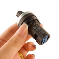 IEHC haute précision LA42DWQ-22 IP65 potentiomètre rotatif 22mm interrupteurs à bouton-poussoir 1K 5K 10K potentiomètre