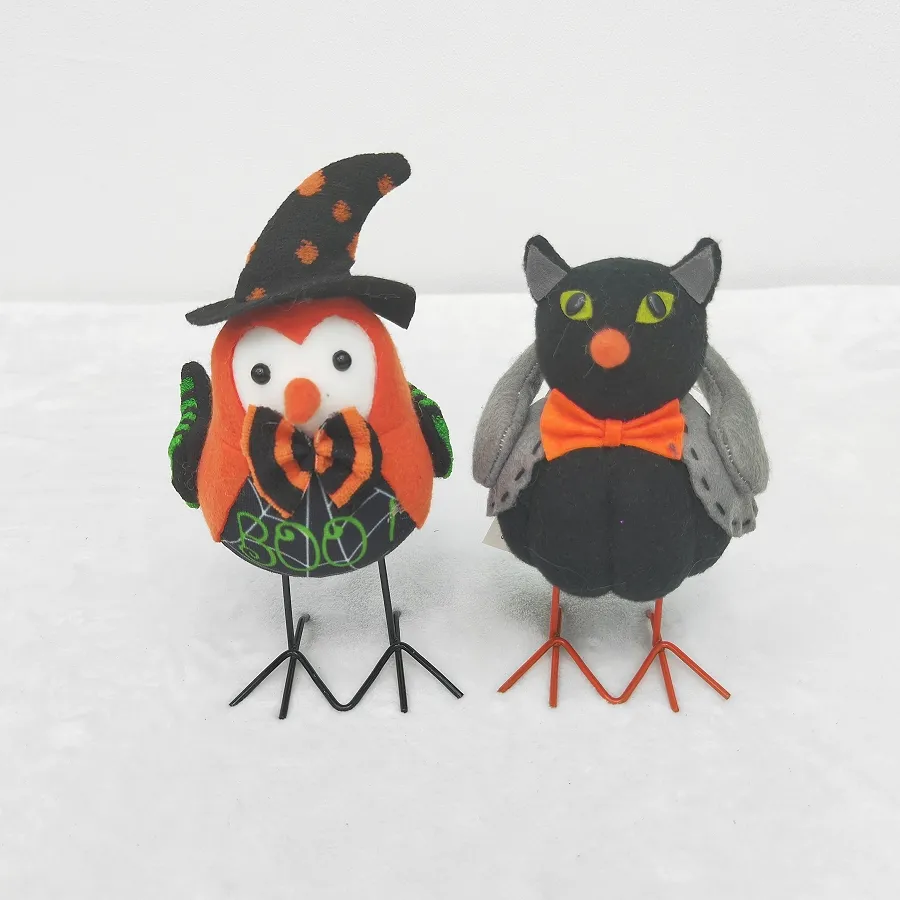 Halloween Home Decoraties Schattige Ghost Robin Vogels Ornamenten Voor Helloween Boerderij Decor