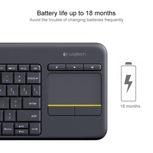 <span class=keywords><strong>Teclado</strong></span> Inalámbrico <span class=keywords><strong>Logitech</strong></span> <span class=keywords><strong>K400</strong></span> <span class=keywords><strong>Plus</strong></span> 2.4GHz con Control Táctil - Product Image 4