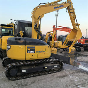 Livraison gratuite 7 tonnes komatsu pc78us mini pelles hydrauliques sur chenilles d'occasion pc78 godet pelleteuse d'occasion - Product Image 2