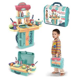 Ensemble de jouets de cuisine pour enfants 2022 en vogue, jeu d'imitation petit chef rose, jouets de cuisine pour bébé à la maison - Product Image 1