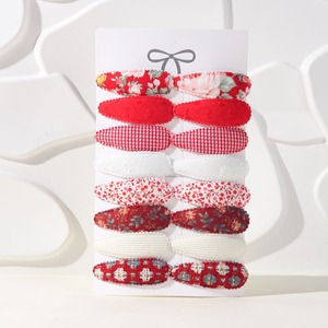 Set di 16 fermagli per capelli con stampa floreale coreana per bambina, fermagli in tessuto fatti a mano, accessori per capelli per bambini, idea regalo - Product Image 6
