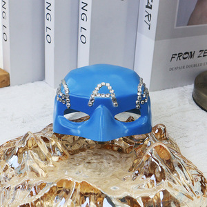 Masque de chauve-souris mignon en plastique avec diamants, pour Halloween, Joker, <span class=keywords><strong>Avenger</strong></span>, bricolage, fournitures de fête - Product Image 4