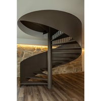 Kits d'escaliers en spirale intérieurs et extérieurs de style élégant