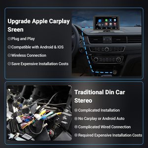 Không dây xe stereo tương thích với Apple Carplay và <span class=keywords><strong>Android</strong></span> tự động, 7-inch xách tay <span class=keywords><strong>bluetooth</strong></span> Carplay màn hình cảm ứng, sao lưu máy ảnh - Product Image 5