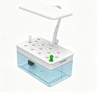 Machine de culture hydroponique intelligente symbiotique poisson-plante avec éclairage LED à spectre complet pour la culture hors sol en intérieur