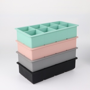 Molde para Cubitos de Hielo de 4/6/8 Cavidades, Libre de BPA, Apto para Alimentos, Accesorios de Cocina, Bandejas de Silicona Gigantes para Cubitos de Hielo - Product Image 6