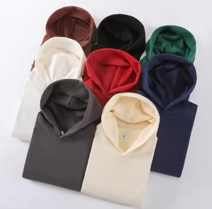 เสื้อฮู้ดสวมหัวโอเวอร์ไซส์ผู้ชายเสื้อฮู้ดพิมพ์ลายพัฟฟ์ไหล่ตกกระแทกน้ำหนักมาก - Product Image 2