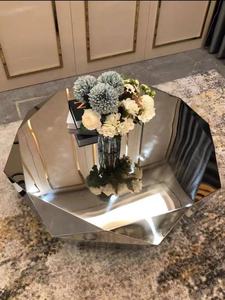 Tavolino moderno di lusso con piano in <span class=keywords><strong>marmo</strong></span> taglio diamante mobili in <span class=keywords><strong>marmo</strong></span> <span class=keywords><strong>finto</strong></span> <span class=keywords><strong>tavolo</strong></span> in <span class=keywords><strong>marmo</strong></span> - Product Image 4