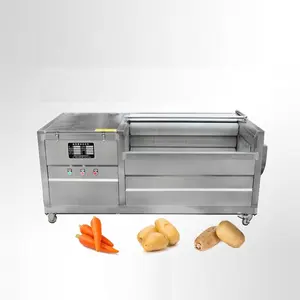Machine de découpe automatique continue pour le lavage des pommes de terre Équipement de pressage de légumes Friteuse à frites Prix de la machine