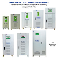 Estabilizador de Voltaje Trifásico Personalizado de 300Kva, 380V 220V CA, Regulador de Voltaje Automático Trifásico Variable