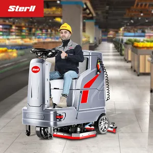 High Quality Ride on Commercial Industrial Electric Auto Tile Hard Floor Cleaning Machine Scrubber Dryer for Hotel