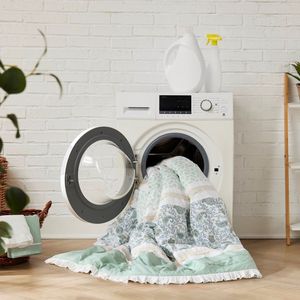 DB 9-Piece Floral Printed <b>Comforter</b> <b>Set</b> 100% Cotton Percale Simple Style for Home Wedding-Available in King Super King Sizes - Product Image 4