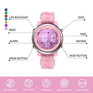 Trẻ em chính hãng không thấm nước Đồng hồ kỹ thuật số với báo động 3Bar khả năng chịu nước dẫn hiển thị - Product Image 2