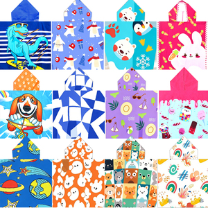Serviette <span class=keywords><strong>de</strong></span> <span class=keywords><strong>plage</strong></span> à capuche pour enfants, poncho en polyester super absorbant, <span class=keywords><strong>cape</strong></span> <span class=keywords><strong>de</strong></span> <span class=keywords><strong>bain</strong></span> avec motif moderne, serviette tissée sur le thème <span class=keywords><strong>de</strong></span> l'espace - Product Image 6