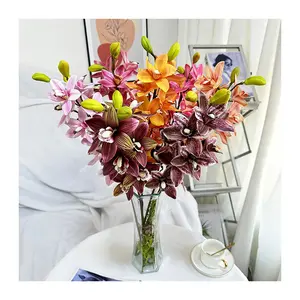 MJ Single 13 Head Tiger Head Orchid Artificial Orchid New Products Versatile Cost-effective High Quality