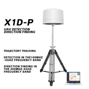 เครื่องตรวจจับโดรนแบบยึดติด <span class=keywords><strong>X1D</strong></span> Pro TDOA + การตรวจจับ AOA ระยะ1-10กม. ยาว100-6000MHz สำหรับความปลอดภัยกลางแจ้ง - Product Image 2